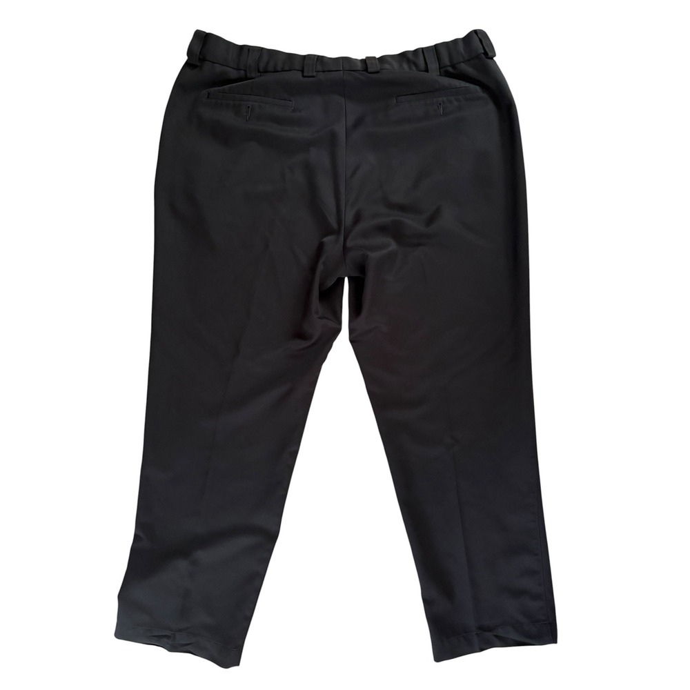 Lot of 2 Oak Hill Easy Stretch Black Flat Front Dress Pants - 44x29.5 - Picture 3 of 10